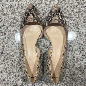 Snake Skin Nine West Flats